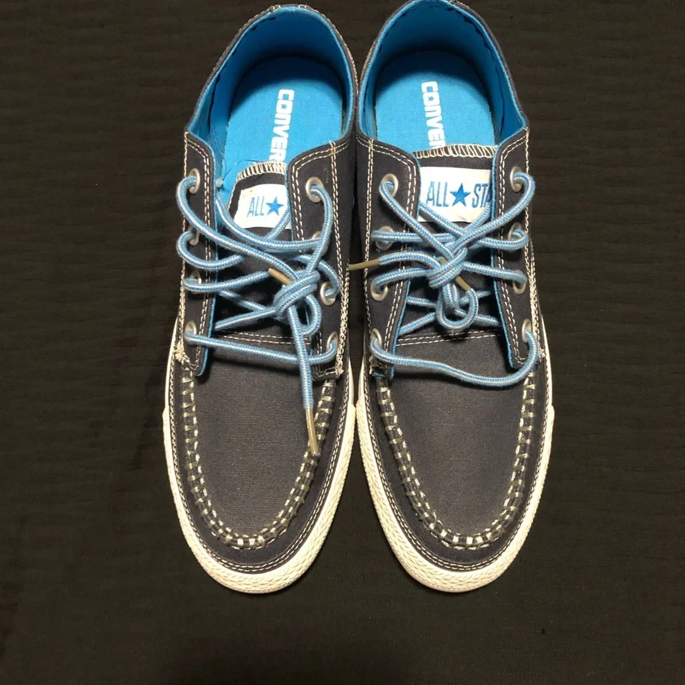 Converse Men's Chuck Taylor All Star , Size 9.5, Shoreline Low Athletic Navy W